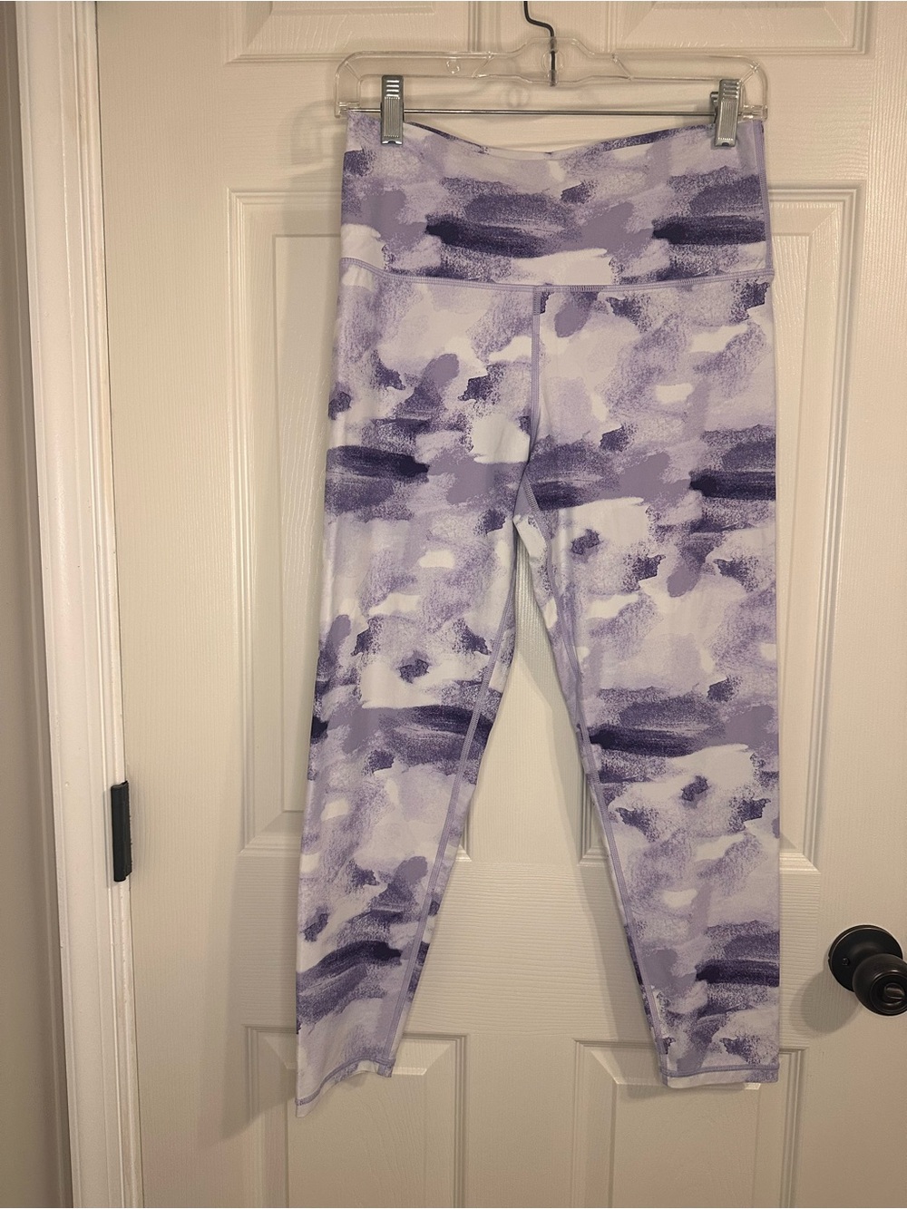aerie Lavender and White abstract women Active Leggings